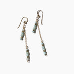 Load image into Gallery viewer, Larimar Double Dangle Earrings
