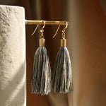 Load image into Gallery viewer, First time in New York - Navy Tassels Earrings
