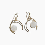 Load image into Gallery viewer, Over the Moon Horseshoe Shaped 14k Gold-FIlled Earrings
