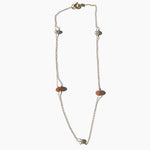 Load image into Gallery viewer, 14k Gold Filled Dainty Pearl and Sunstone Choker
