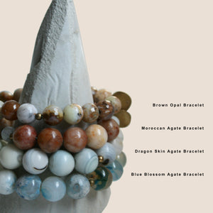 Travel safely with me - Moroccan Agate Bracelet