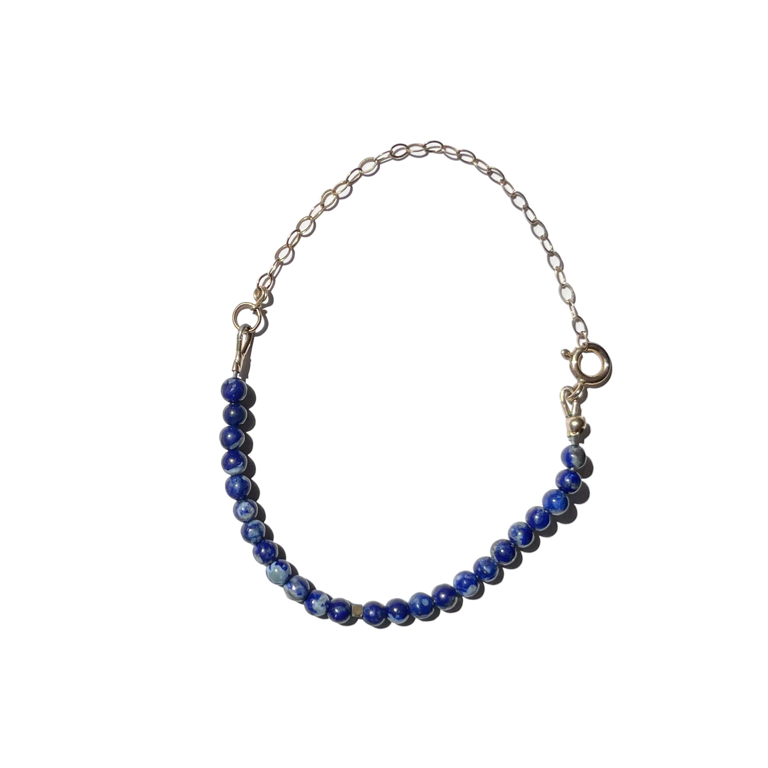Lapis Lazuli 14K Gold-Filled Bracelets