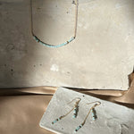 Load image into Gallery viewer, Dainty Larimar Bar Necklace

