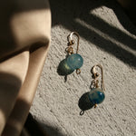 Load image into Gallery viewer, Mini Blue Agate Earrings
