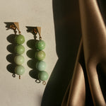 Load image into Gallery viewer, Minty Dots Geo Earrings
